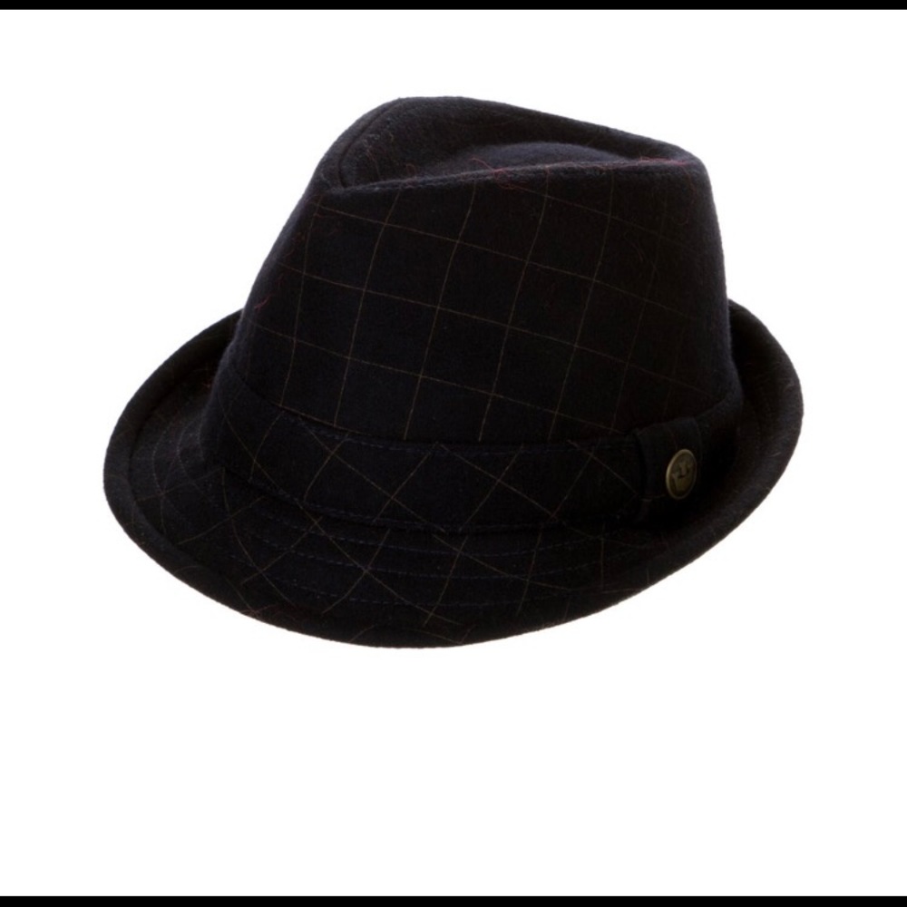 Goorin Bros. Navy Blue Wool Good Boy Fedora Hat Size Medium